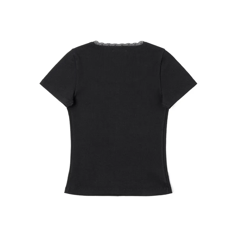 Lee T Shirts Women's Black-1