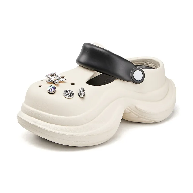 La Chapelle Closed Toe Mesh Slippers-15