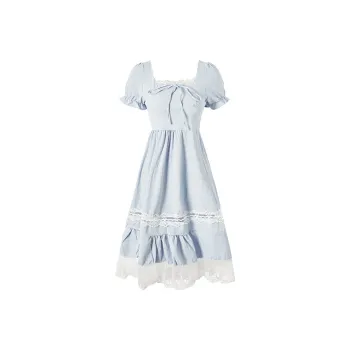 GUOZHEN Short Sleeved Dress Women's