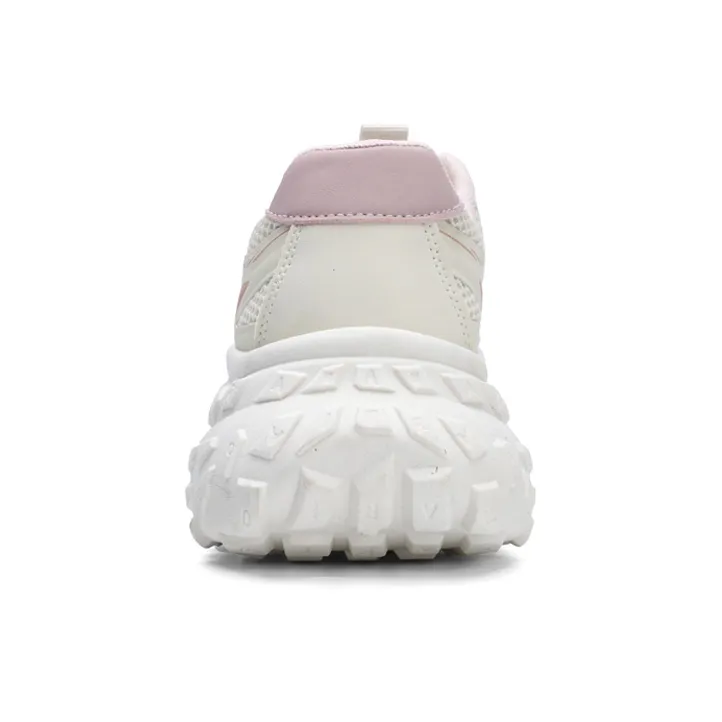 Warrior Breathable And Slip Resistant Low Top Chunky Sneakers Women's Beige Pink-2