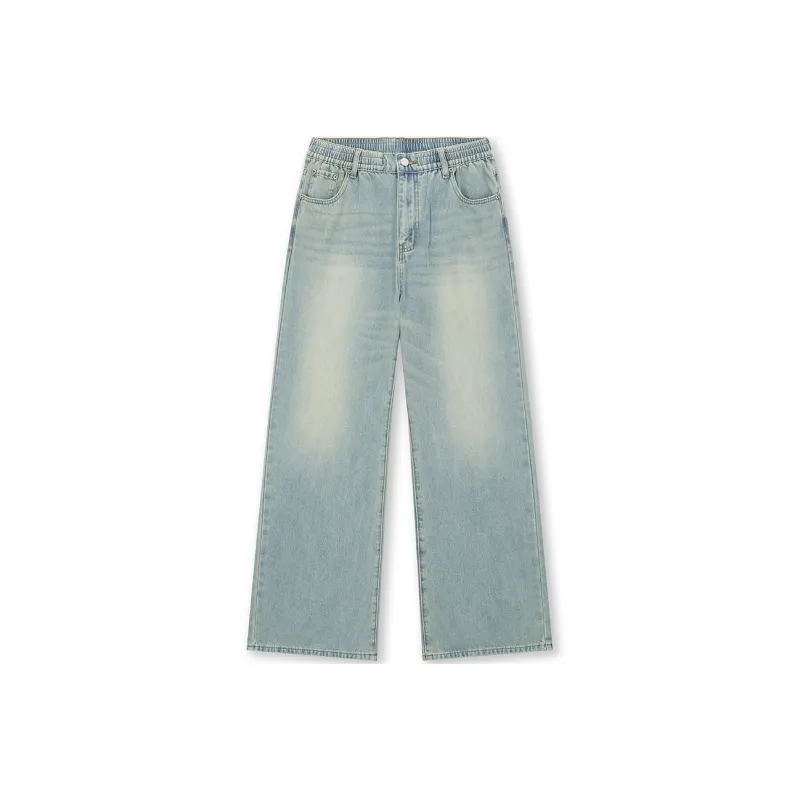 BONELESS Jeans Unisex Yellow Mud Blue-0