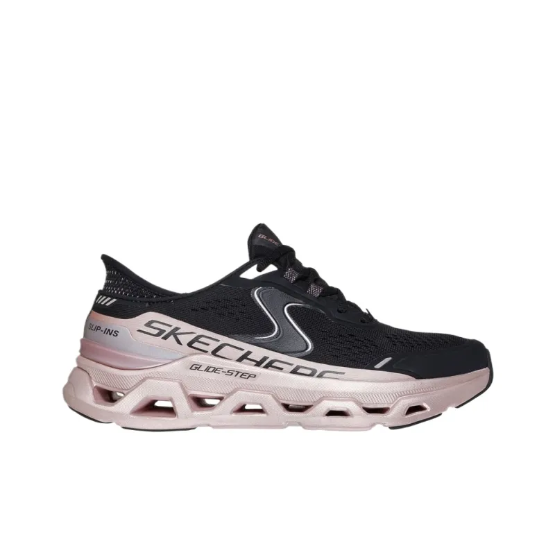 Skechers Glide Step Altus Low Top Casual Shoes Women's Black Pink-1