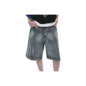 Weles Denim Shorts Unisex Blue