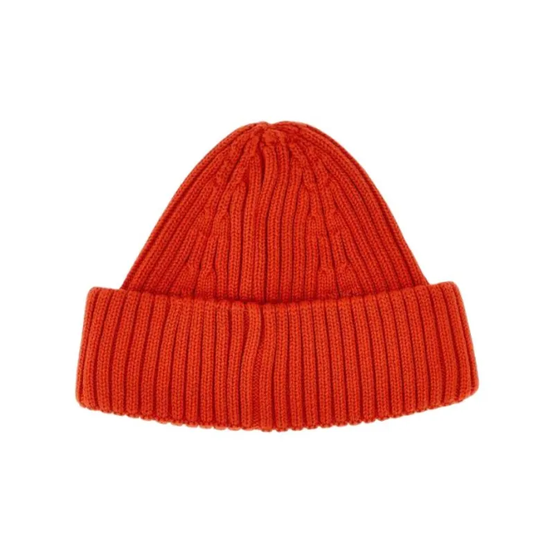 Mini Rodini Organic Cotton Beanies Kids' Red-1