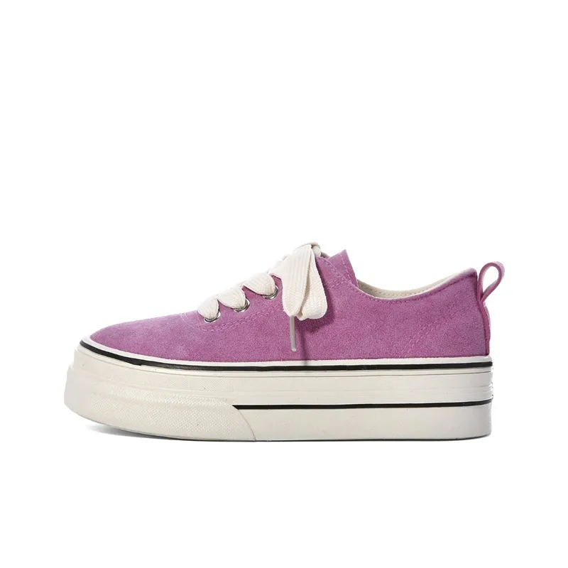 Ordifen Low Top Canvas Shoes Women's Purple-0