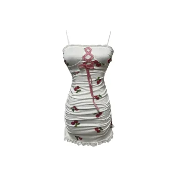 COVER TIME Slip Dresses Women's White Print