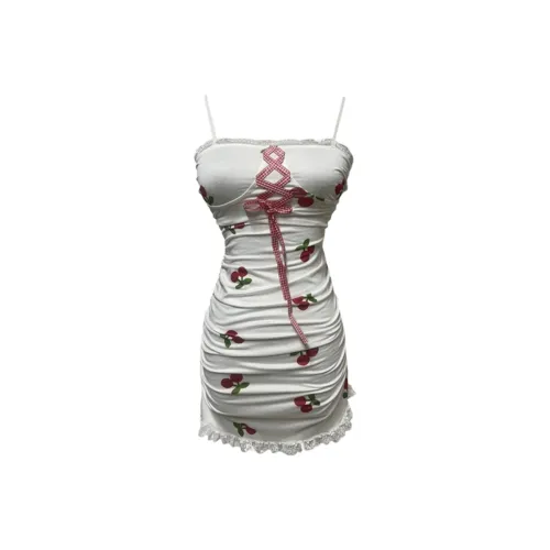 COVER TIME Slip Dresses Women's White Print