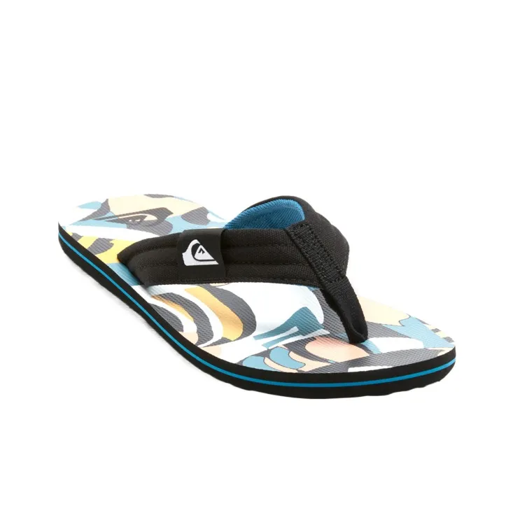 Quiksilver Flip Flops Men's Black White-2