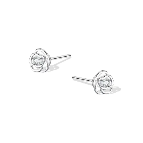 KUMET Sterling Silver Stud Earrings Women's