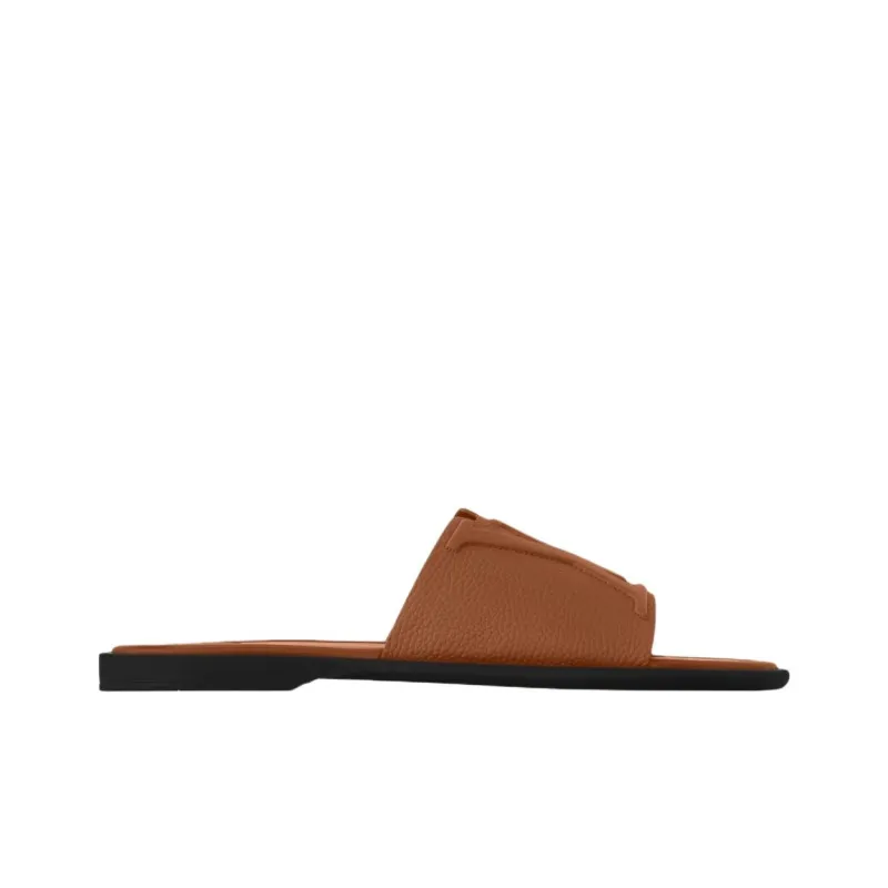 LOUIS VUITTON Slide Slippers Men's Brown-1
