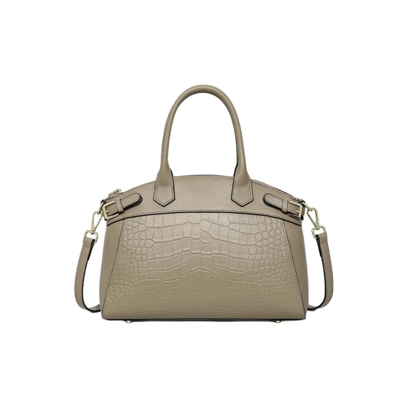 MILLIE'S Cow Leather Shoulder Bag, Crossbody Bag, Handbag Regular Women's Black/Khaki-6