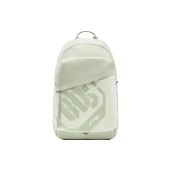 LiNing Polyester Backpack Regular Unisex White & Green & Ivory