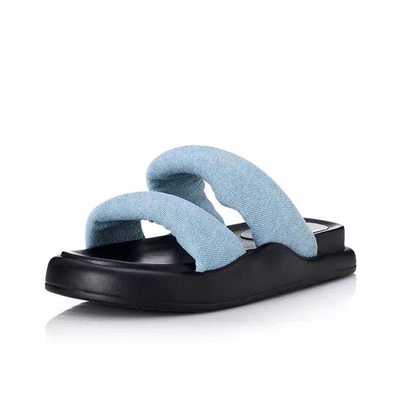 ALIAS MAE Slide Slippers Women's Light Blue-1