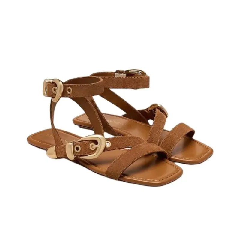 Stuart Weitzman/SW Maven One Strap Sandals Women's Brown-2
