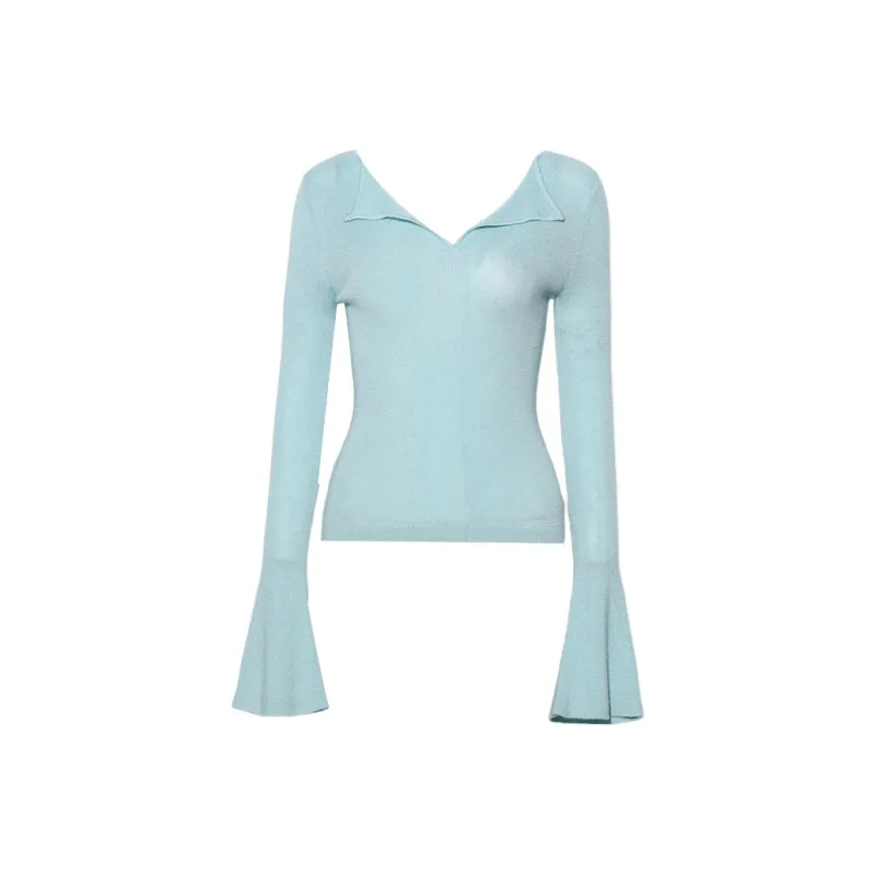 DPLAY Knitwear Women's Sea Salt Blue-0