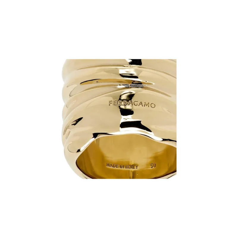 FERRAGAMO Brass Rings Women's Gold-1