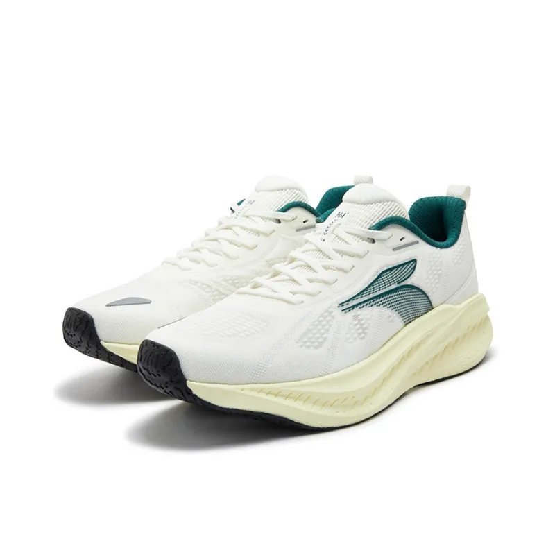 361° Blast Foam 4SE Slip Resistant, Abrasion Resistant, Breathable Low Top Casual Running Shoes Men's White Green-2