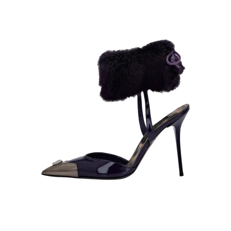 PHILIPP PLEIN Slim Heel High Heels 10.5cm Women's Blue-0