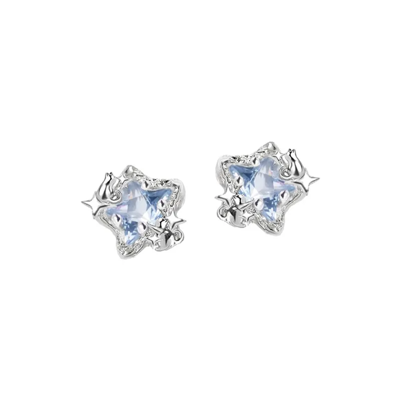 Masw S925 Silver Stud Earrings Women's-5