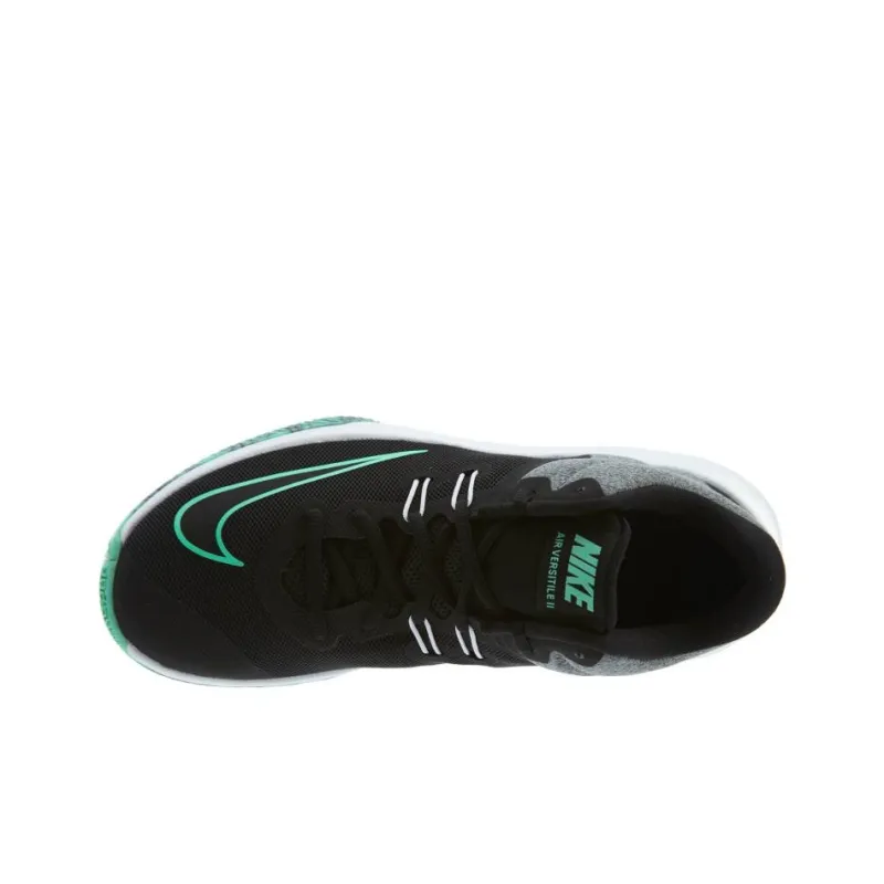 Nike Air Versitile 2 Anti Slip Wear Resistant Mid Top Basketball Shoes Men's Black Gray-3