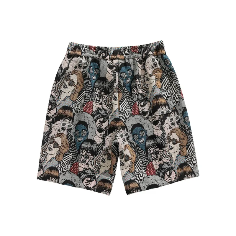 TBSM Casual Shorts Unisex Embroidery Figure-1