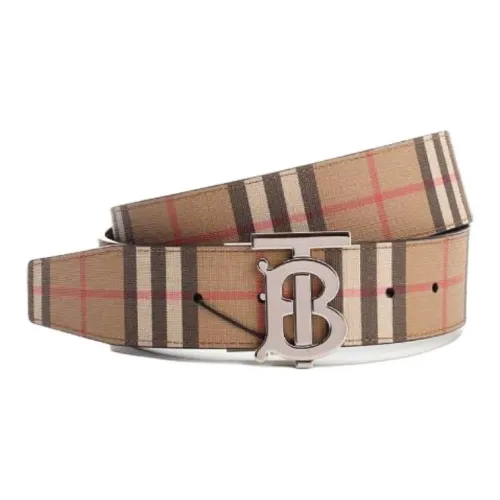 Burberry Leather Belts Men's Brown  