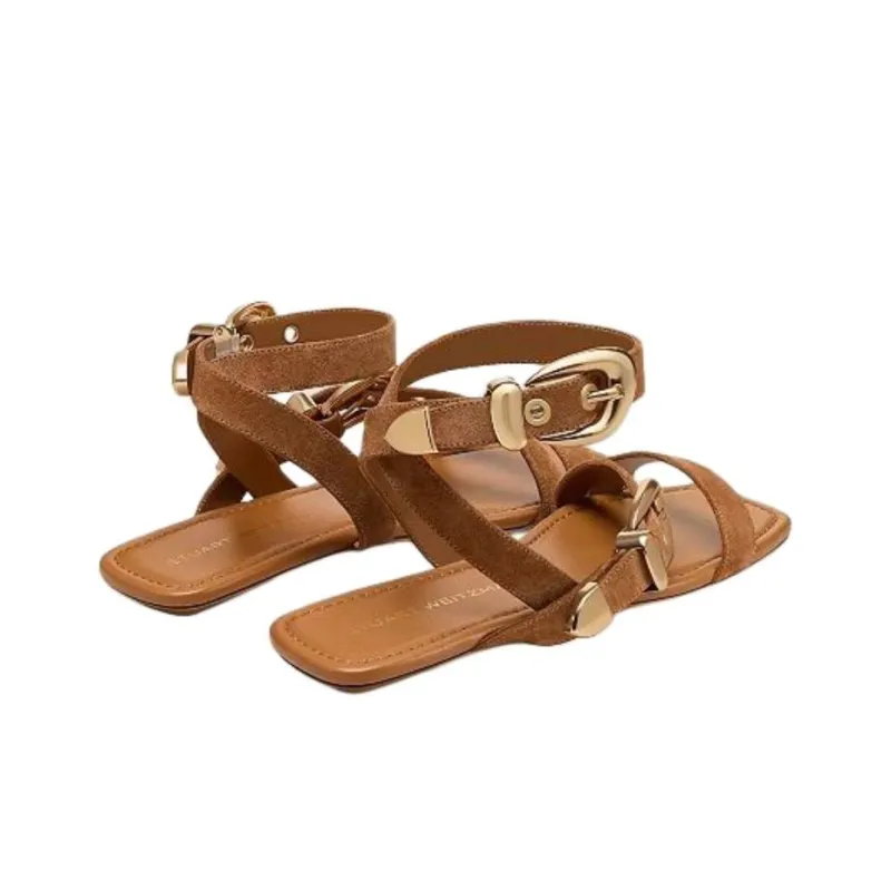 Stuart Weitzman/SW Maven One Strap Sandals Women's Brown-3