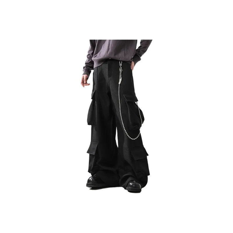 Imcrasy Cargo Pants Unisex Black-0