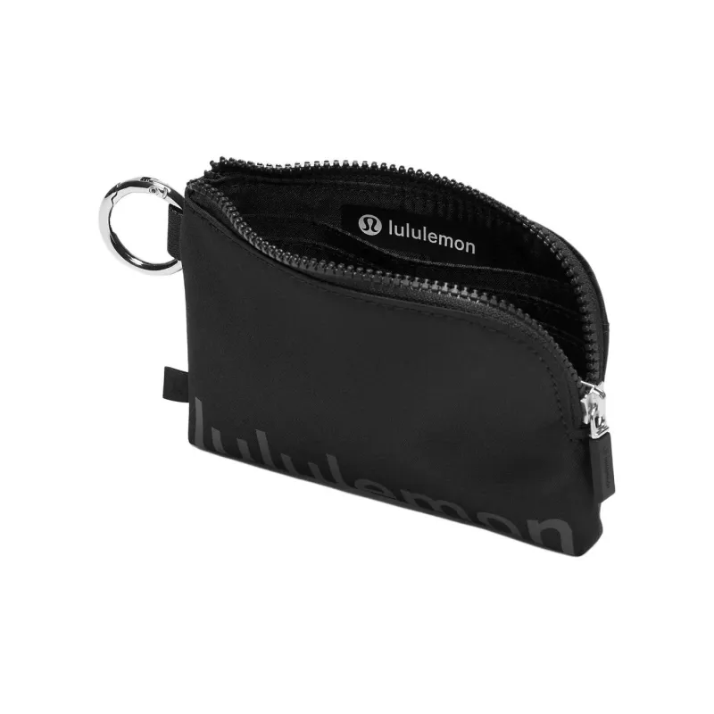 Lululemon Polyester Card Holder Unisex Black & Gray-2