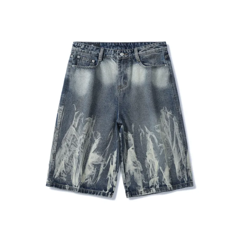 SANTASTIC Denim Shorts Men Blue-0