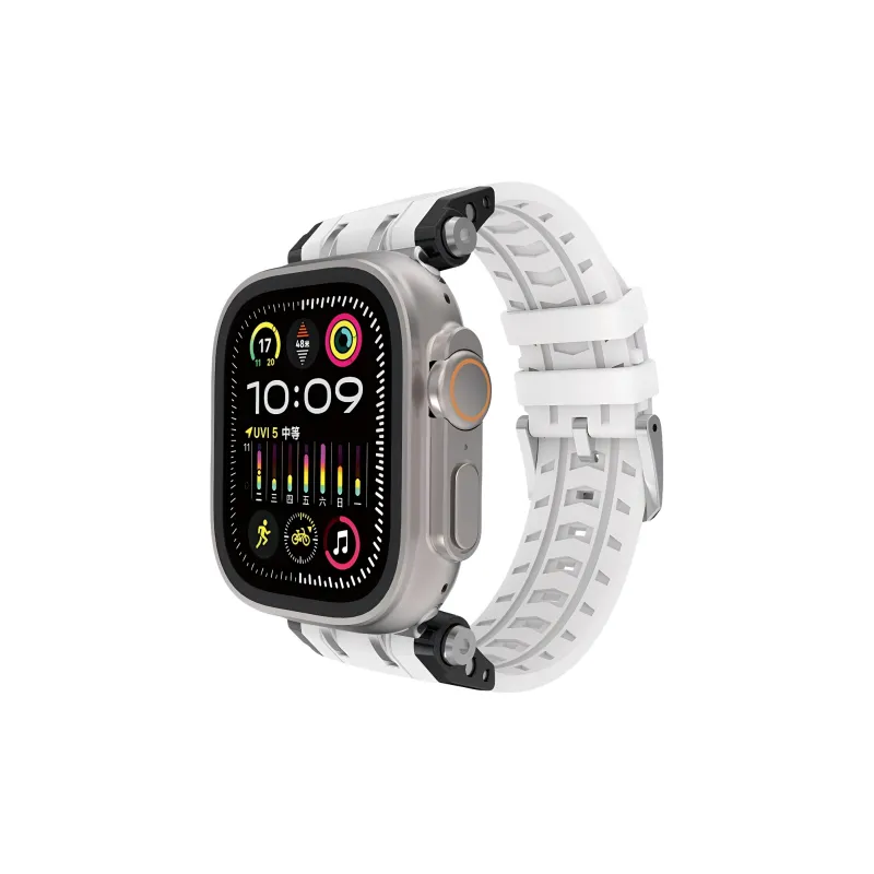 KVZUVUU Apple Compatibility Watch Band Silicone Material-0
