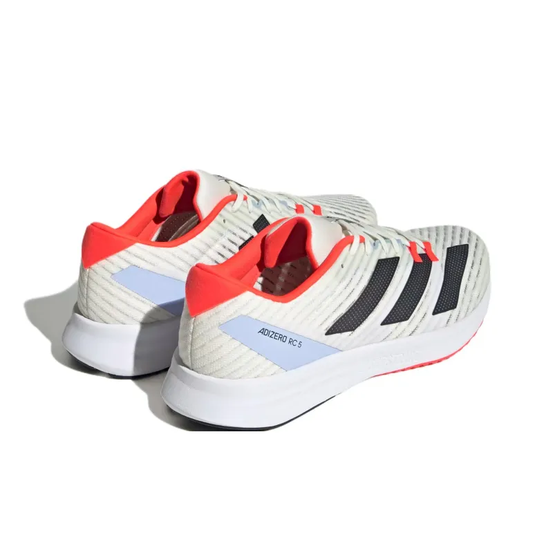 Adidas Adizero RC 5 Anti Slip Wear Resistant Low Top Casual Running Shoes Unisex White Red-3