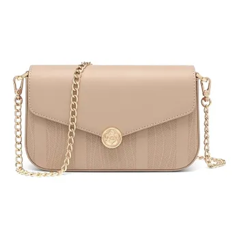 CLEVER& KETCH PU Crossbody Bag, Shoulder Bag Women's Apricot/Black/Red