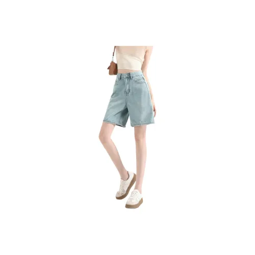 FAWENXIANGZI Denim Shorts Women's