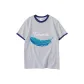White Gray Navy Blue Edge
