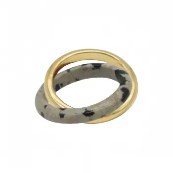 Barbie Copper Double Layer Ring Women's Unisex Gift Box Set
