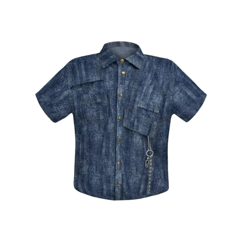 SIL VITIN Shirts Unisex Blue-0