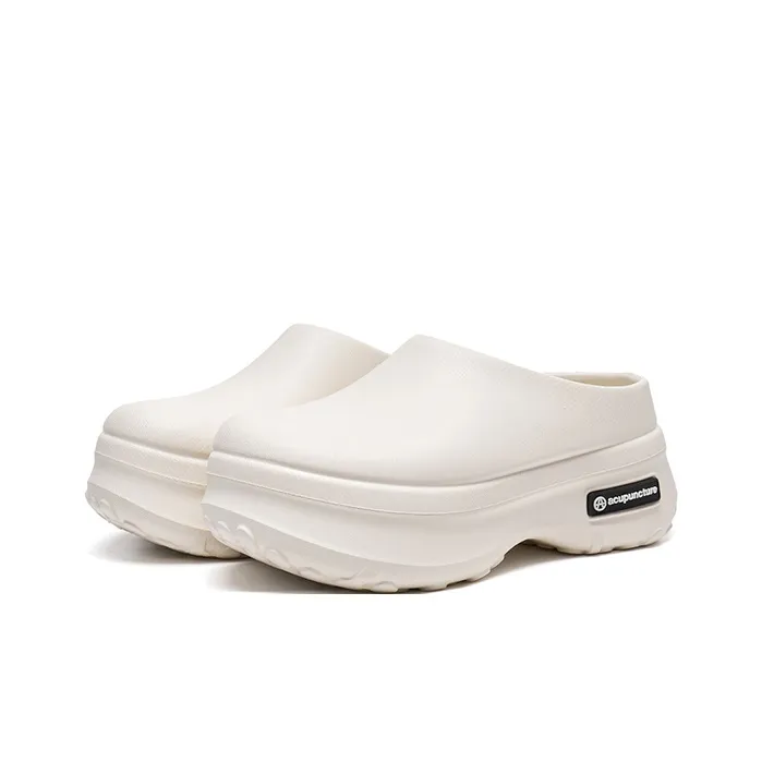 Acupuncture Rubber Sole Closed Toe Slippers Women's-11