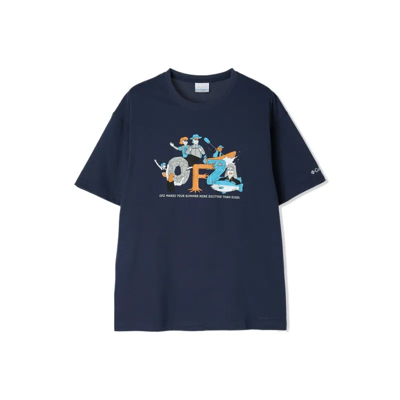 Columbia T Shirt Men's Navy Blue-0