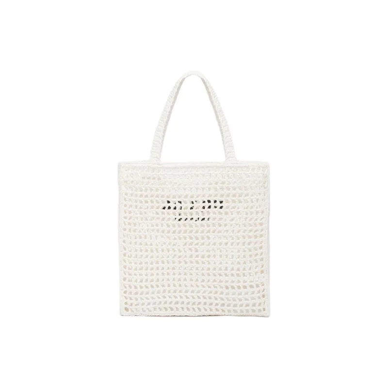 PRADA Synthetic Fiber One Shoulder Handbag Women's White-2