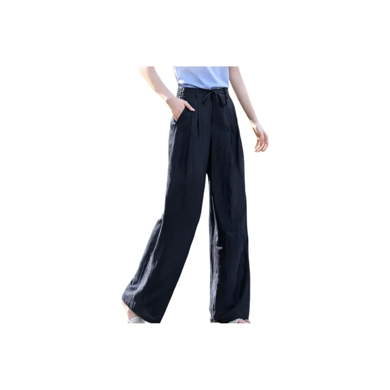 XWI Casual Pants Women's Navy Blue-0