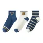 Blue Double Stripe+White Letter+Pinstripe