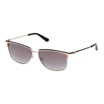 GUESS Metal Irregular Shape Sunglasses Women's Black