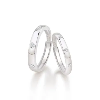 AJIDOU 925 Sterling Silver Rings Unisex