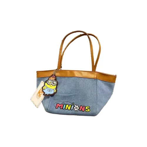 Universal Studios Denim Tote Bag, Shopping Bag, Handbag Women's Blue