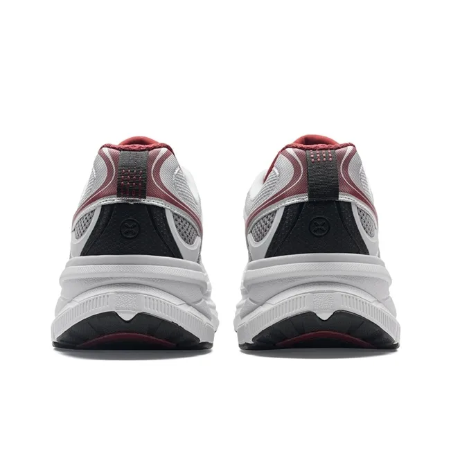 XTEP Small Basque 2nd Generation Casual Shoes Men Low Top Silver/Phantom Gray/Team Red-4