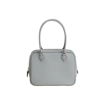 HERMES Plume Swift Calfskin One Shoulder Handbag Mini Women's Mist Gray