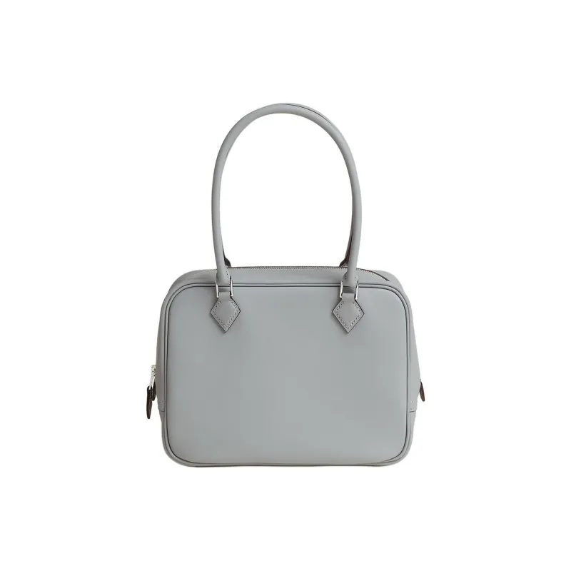 HERMES Plume Swift Calfskin One Shoulder Handbag Mini Women's Mist Gray-0