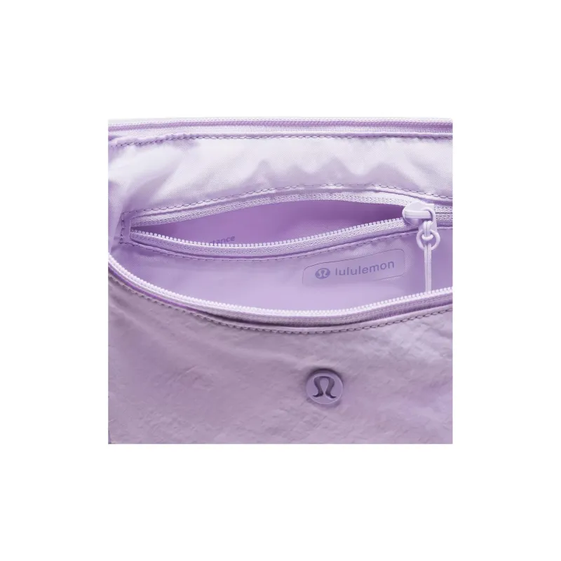 Lululemon Nylon Crossbody Bag, Shoulder Bag Unisex Lavender-3