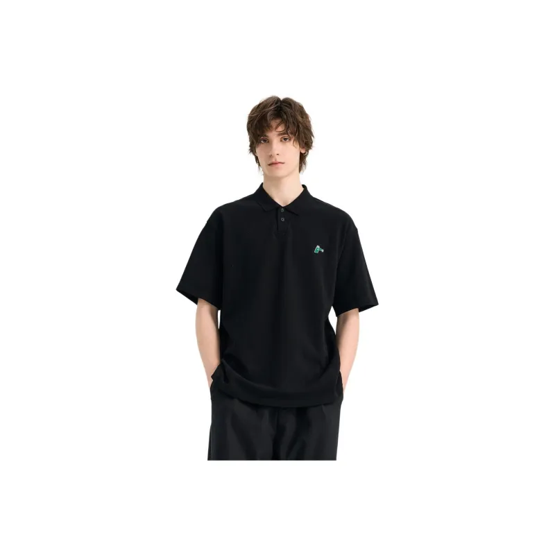 WILD LEADER Polo Shirts Men Mysterious Black[TW5118247]-0